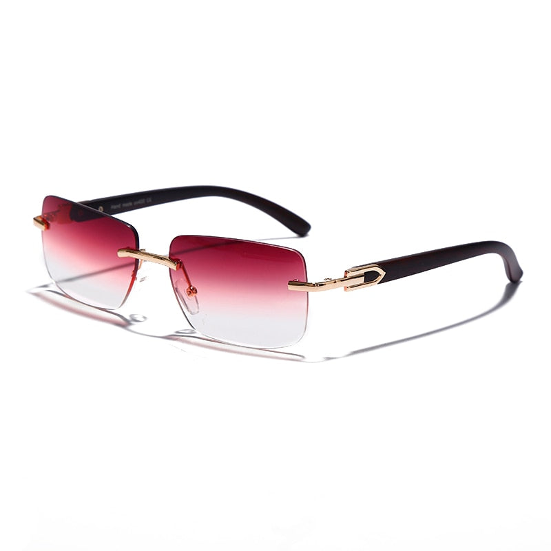 Vintage Shades Driving Rimless Sun Glass