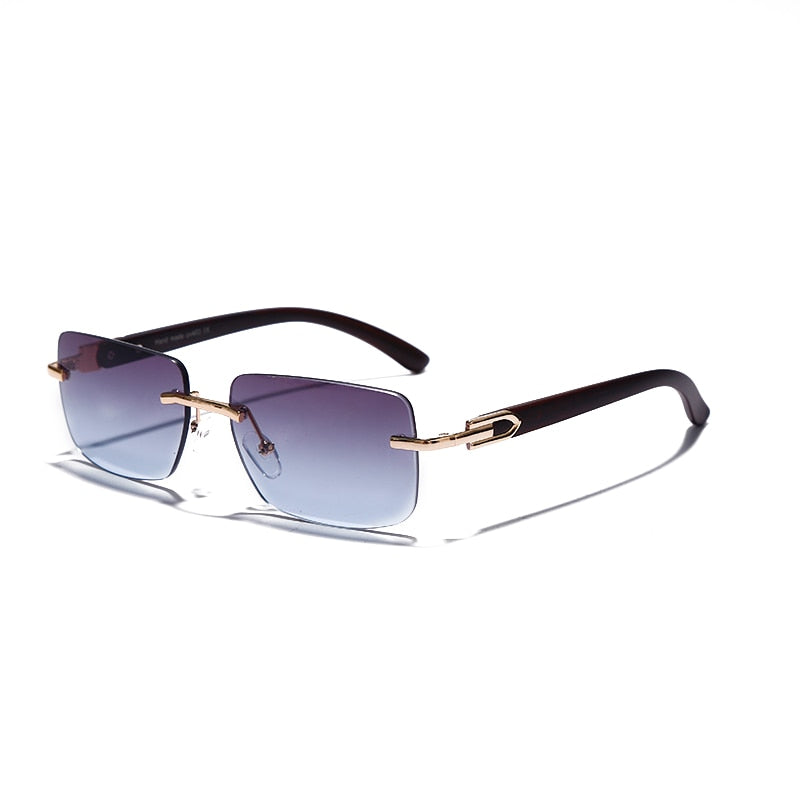 Vintage Shades Driving Rimless Sun Glass