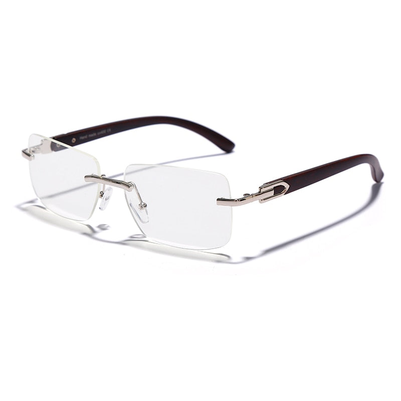Vintage Shades Driving Rimless Sun Glass