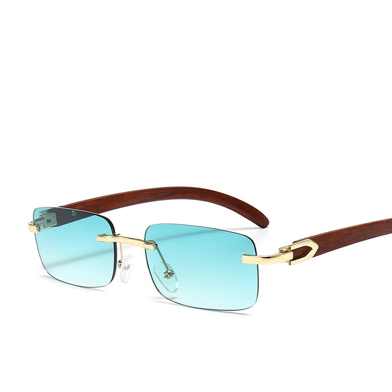 Vintage Shades Driving Rimless Sun Glass