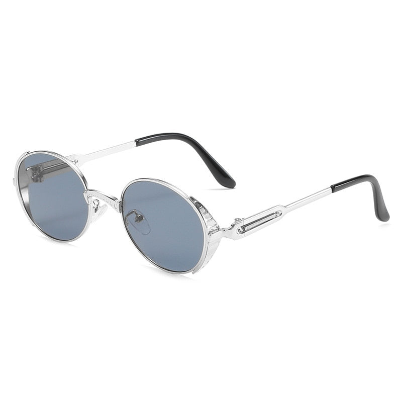 Steampunk Round Sunglasses for Men