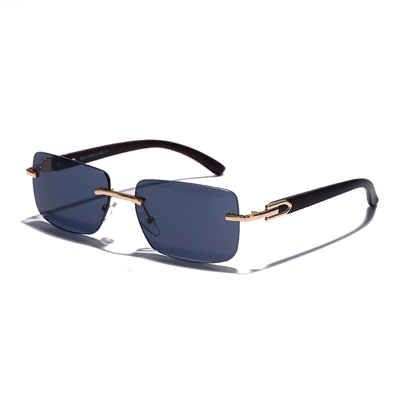 Vintage Shades Driving Rimless Sun Glass