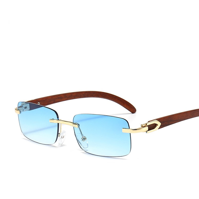 Vintage Shades Driving Rimless Sun Glass