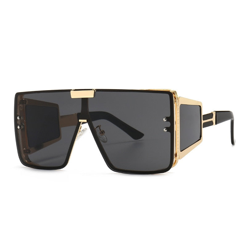 Luxury Brand One Piece Steampunk Sunglasses