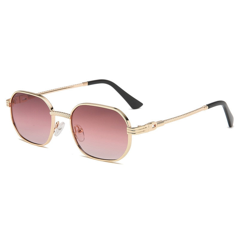 Men Punk Oval Sunglasses