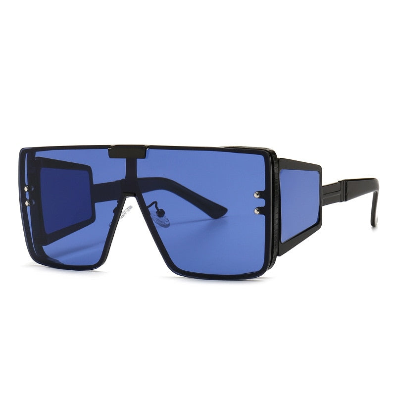 Luxury Brand One Piece Steampunk Sunglasses