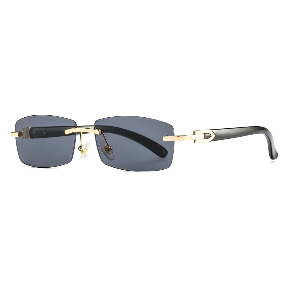 Brand Designer Rimless Sun Glasses