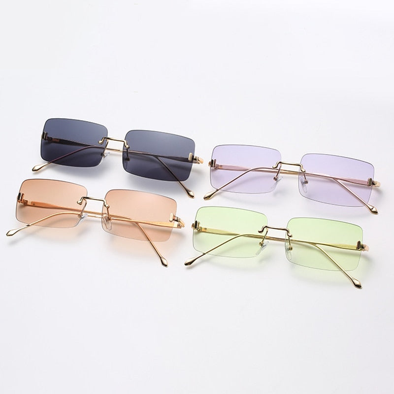 Vintage Rectangle Sunglasses for Men