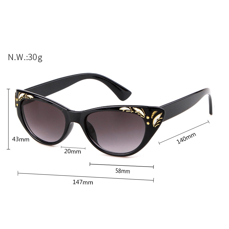 Vintage Cat eye Frame Sun Glasses