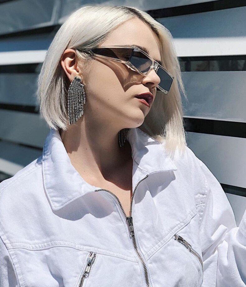 Narrow Rectangle Sunglasses Shades for Women