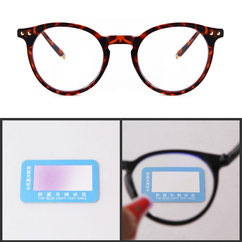Anti Blue Light Blocking Round Glasses