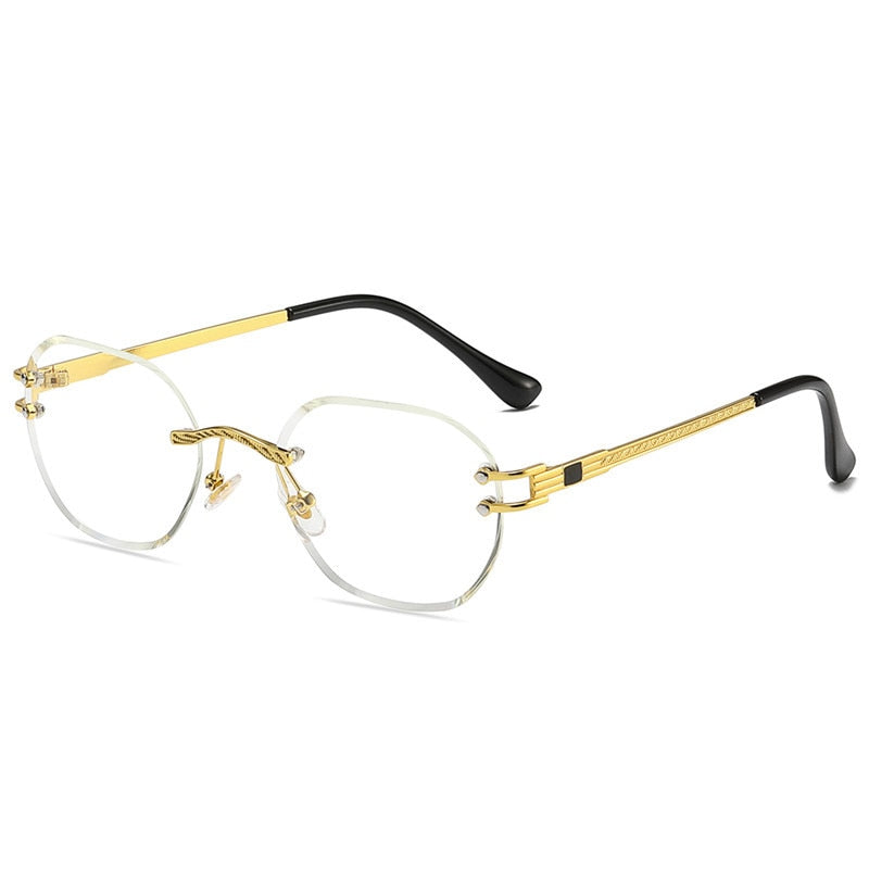 Round Blue UV400 Men Sun Glasses