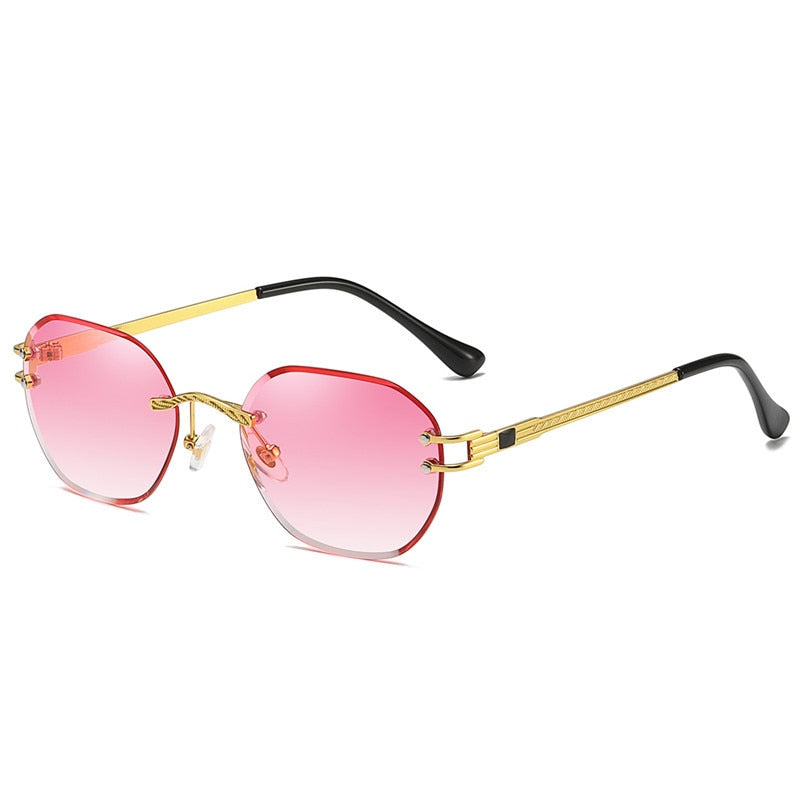 Round Blue UV400 Men Sun Glasses