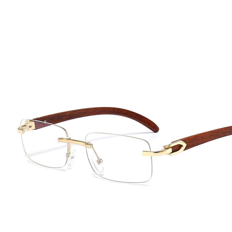 Vintage Shades Driving Rimless Sun Glass