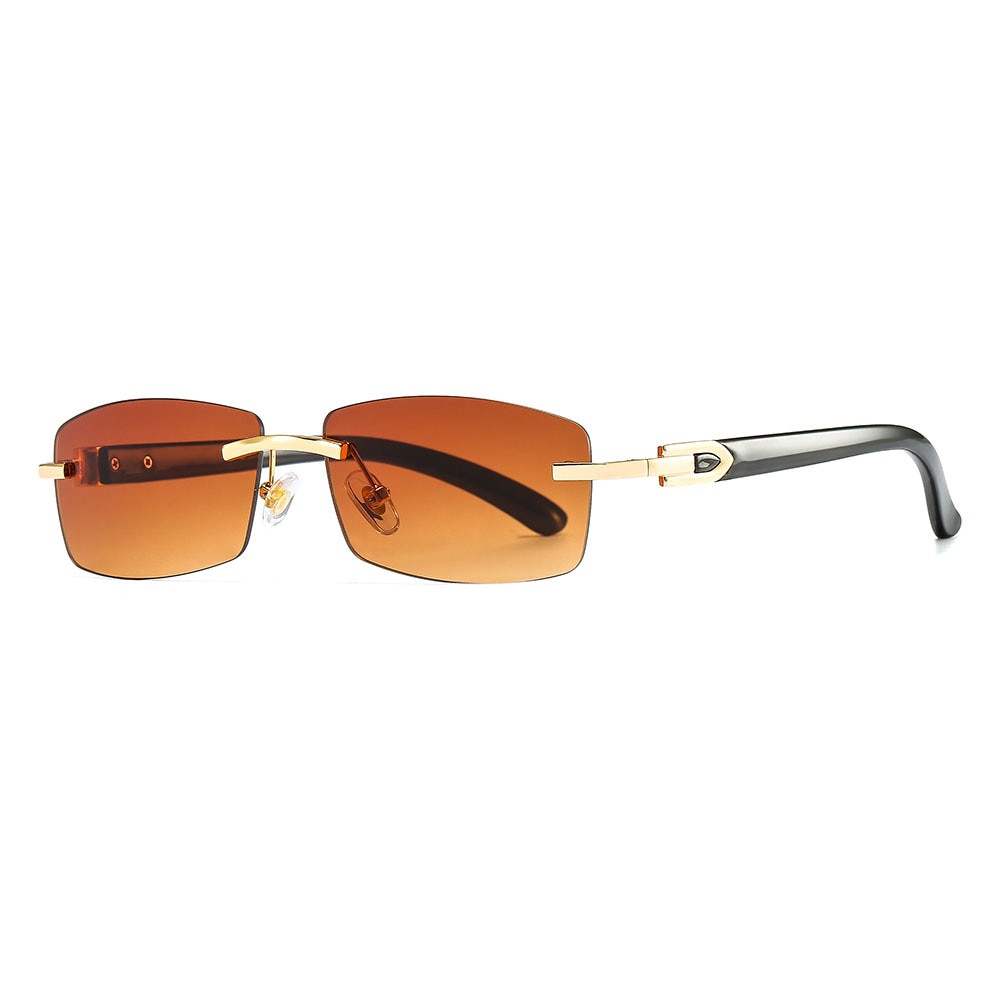 Brand Designer Rimless Sun Glasses