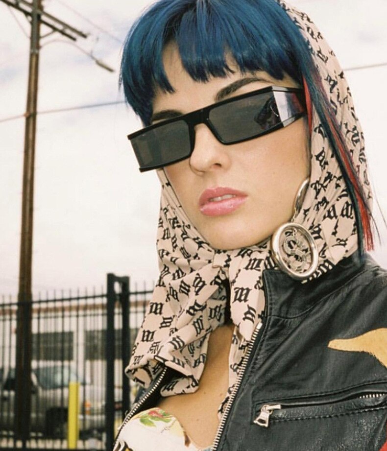 Narrow Rectangle Sunglasses Shades for Women