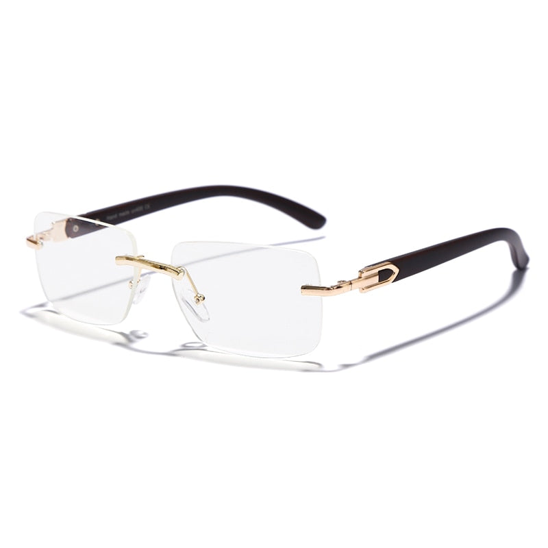 Vintage Shades Driving Rimless Sun Glass