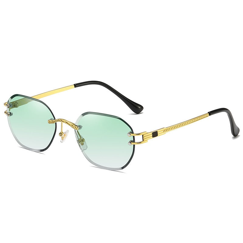 Round Blue UV400 Men Sun Glasses