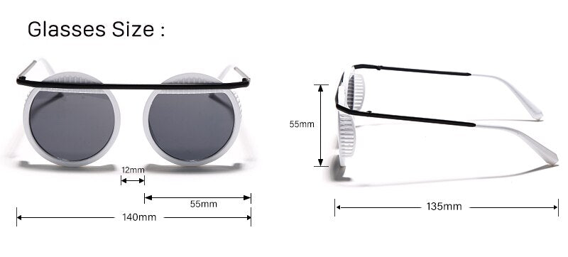 Round Brand Designer Men Glasses
