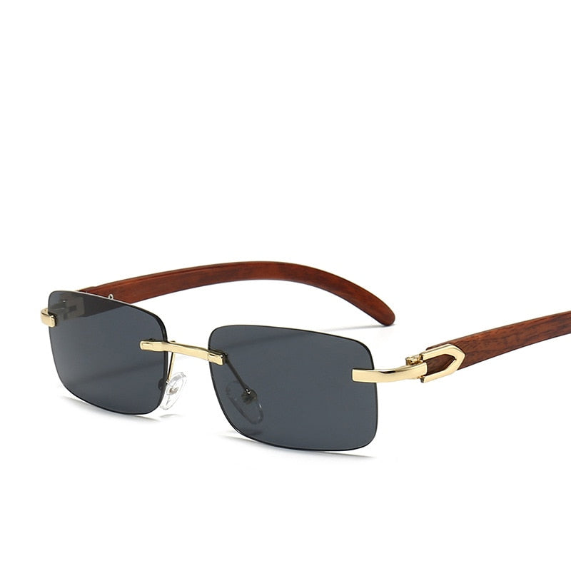 Vintage Shades Driving Rimless Sun Glass