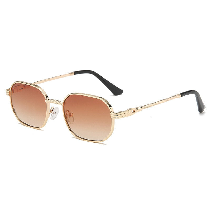 Men Punk Oval Sunglasses