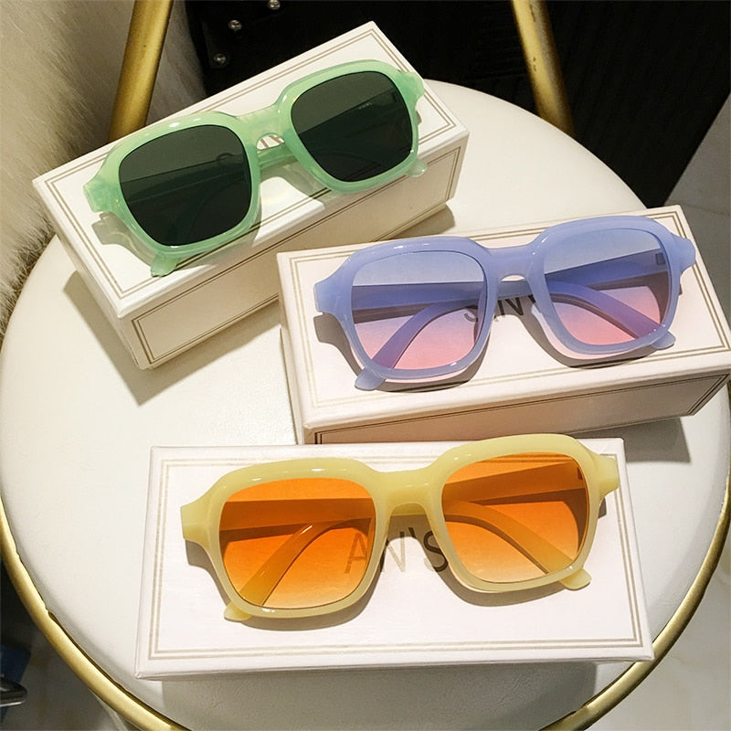 Green Square Sunglasses for Women