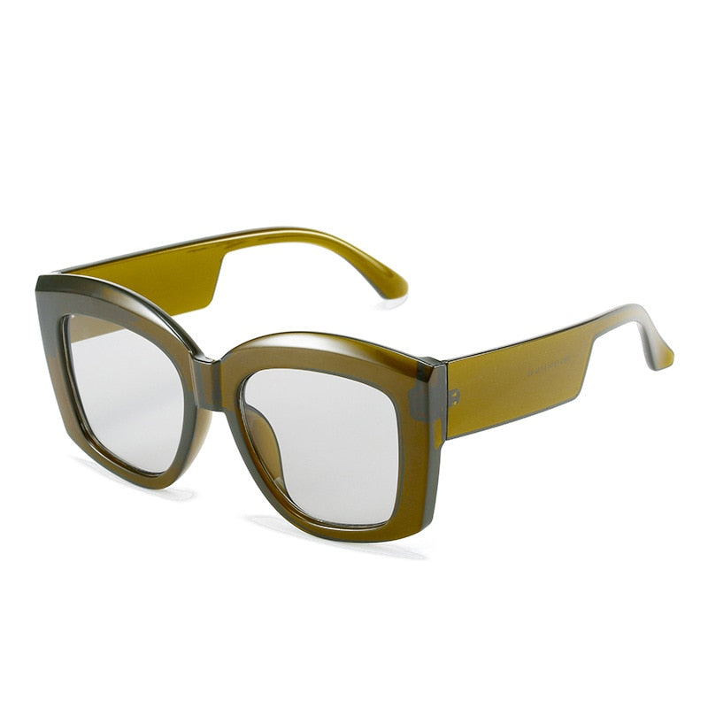 Big Purple Women Square Glasses