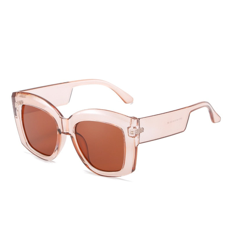 Big Purple Women Square Glasses