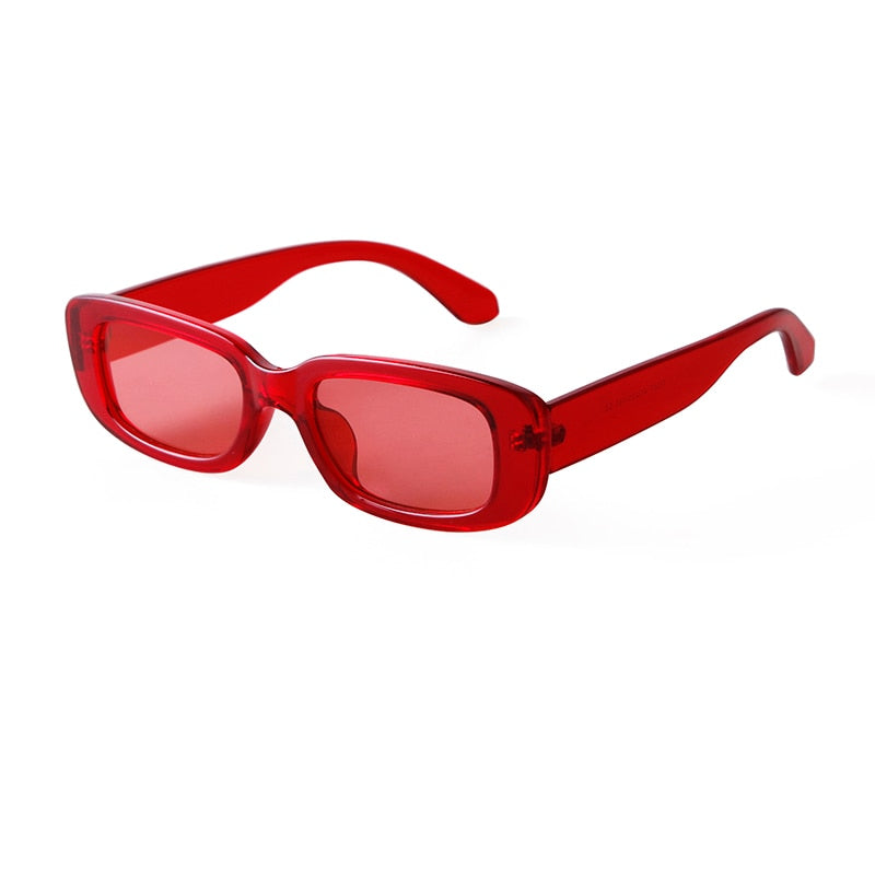 Retro Narrow Rectangle Women Sunglasses