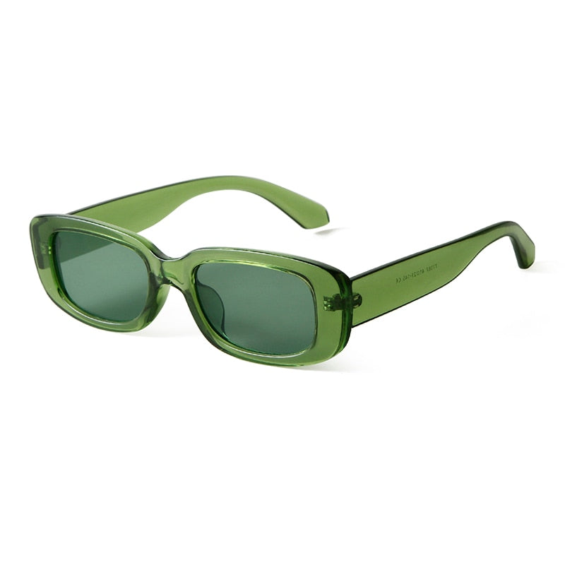 Retro Narrow Rectangle Women Sunglasses