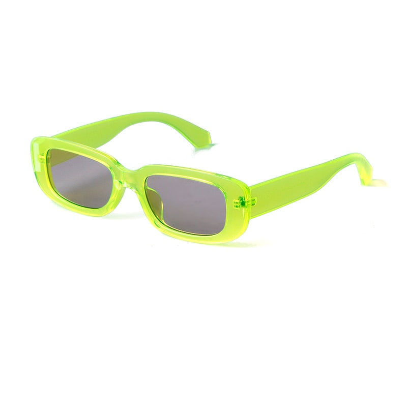 Retro Narrow Rectangle Women Sunglasses