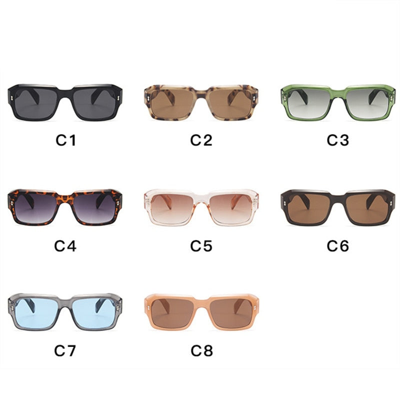Vintage Women Square Sun Glasses