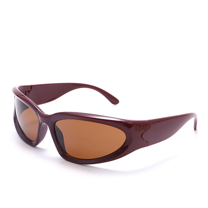 Vintage Outdoor Sports Oval Sun Glasses