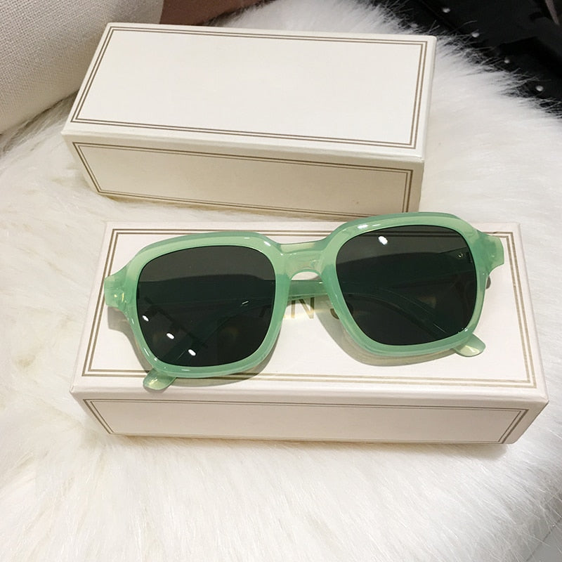 Green Square Sunglasses for Women