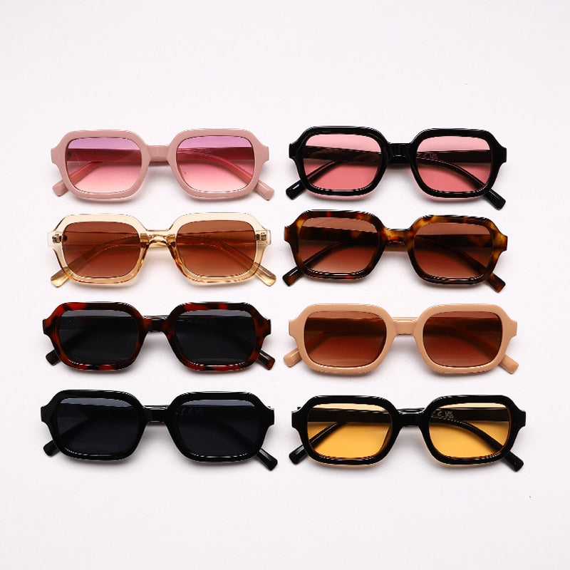 Men Rectangle Classic Sun Glasses