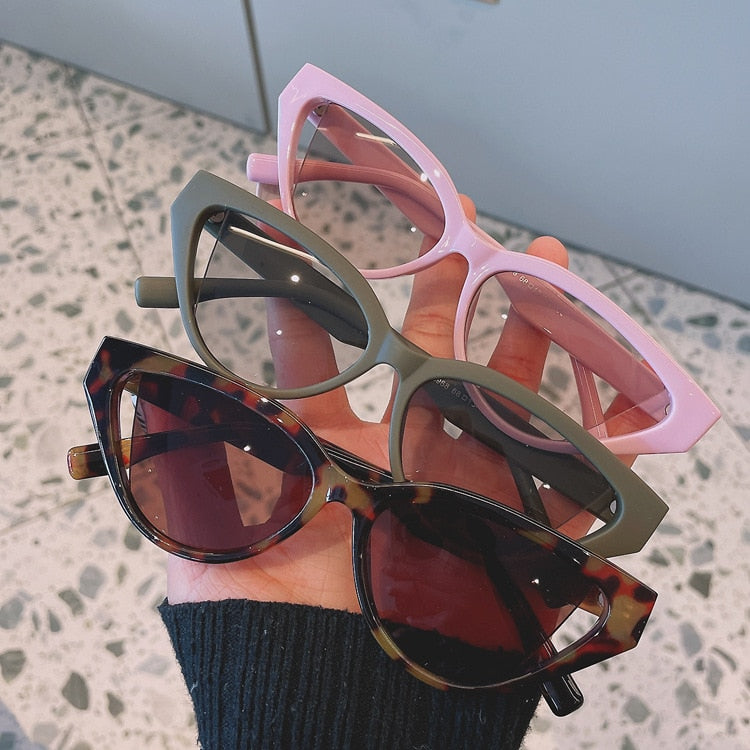 Fashion Green Cat Eye Sunglasses