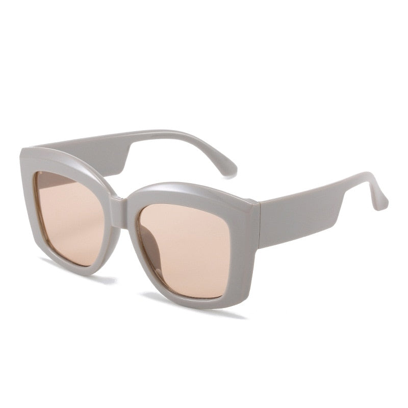 Big Purple Women Square Glasses