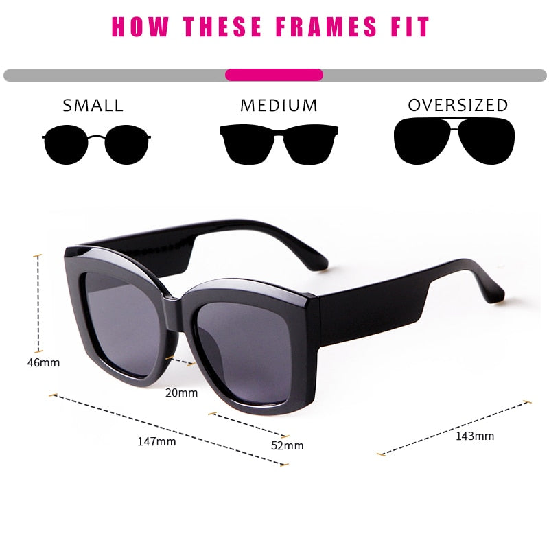 Big Purple Women Square Glasses