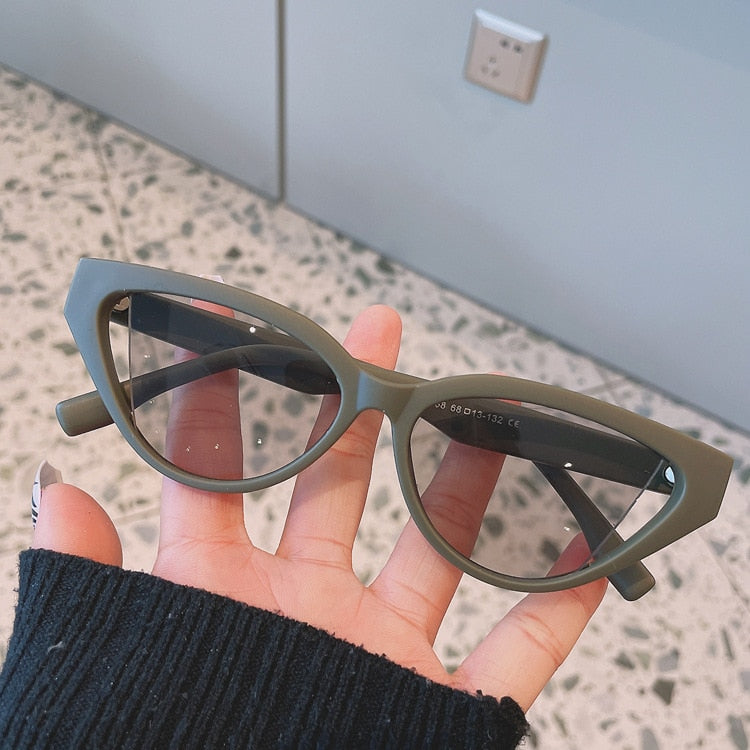 Fashion Green Cat Eye Sunglasses