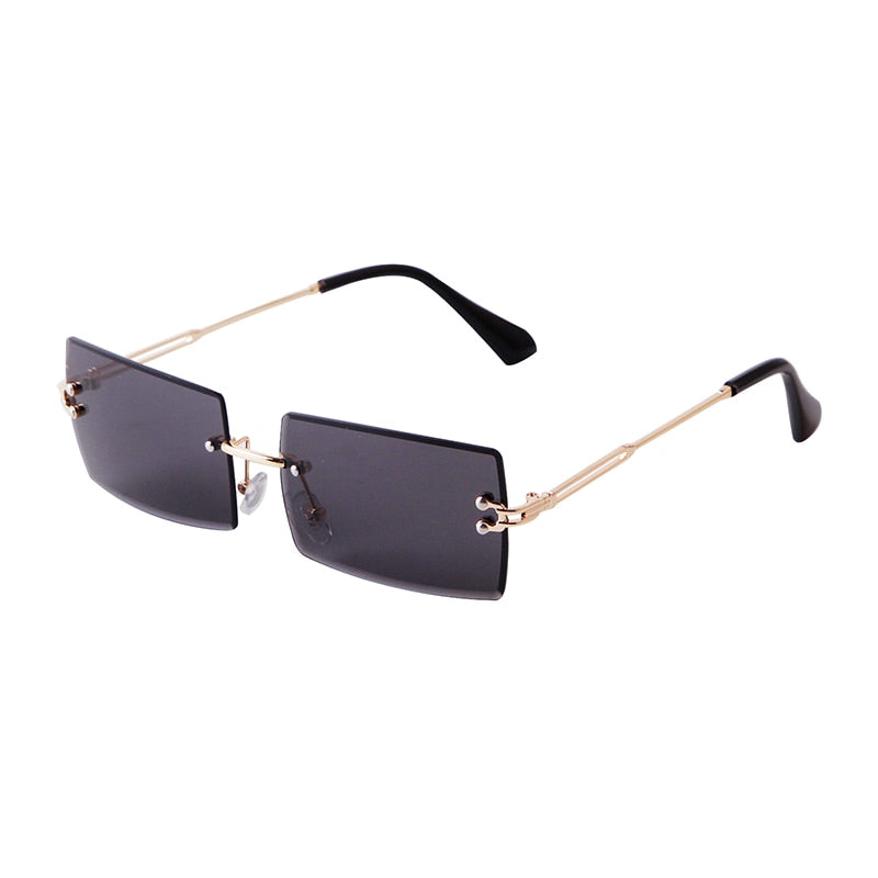 Trendy Rectangle Pink Women Sunglasses