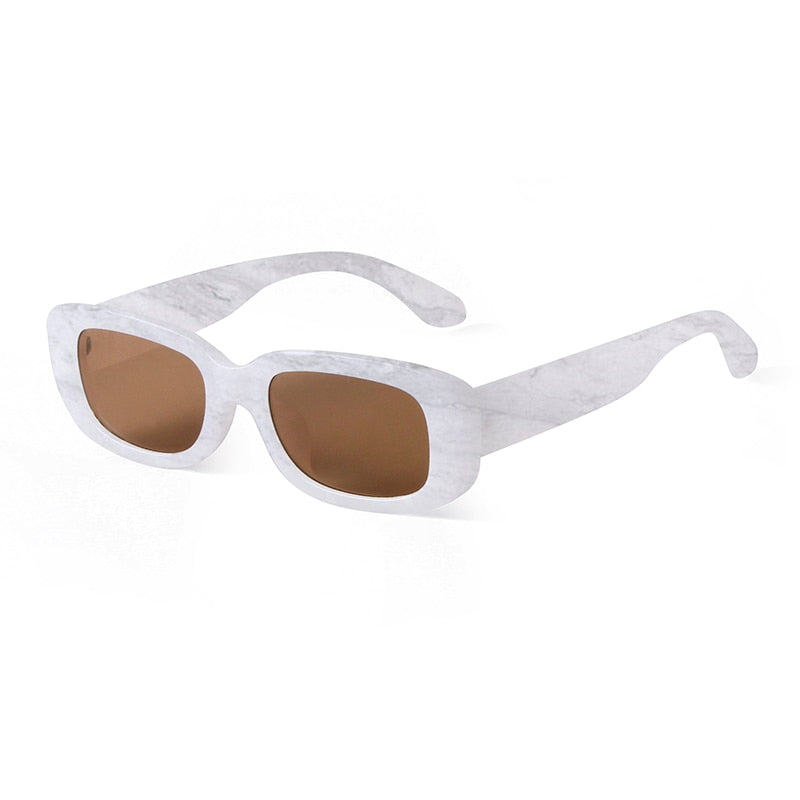 Retro Narrow Rectangle Women Sunglasses