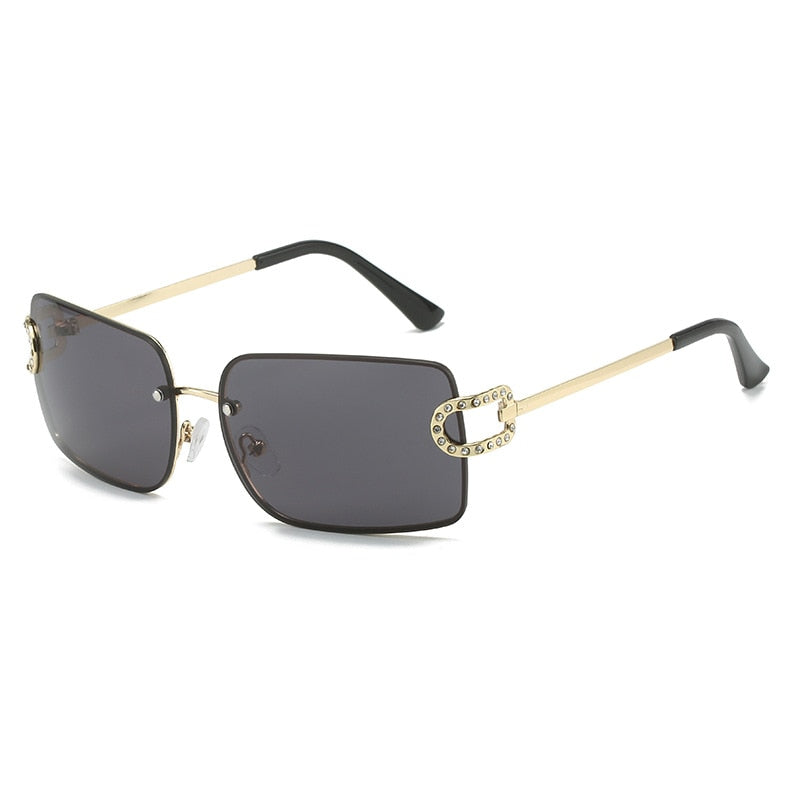 Diamond Exquisite Luxury Rimless Sunglasses