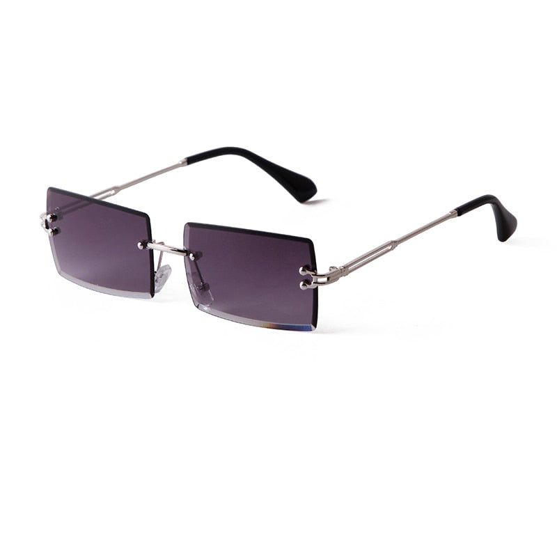 Trendy Rectangle Pink Women Sunglasses