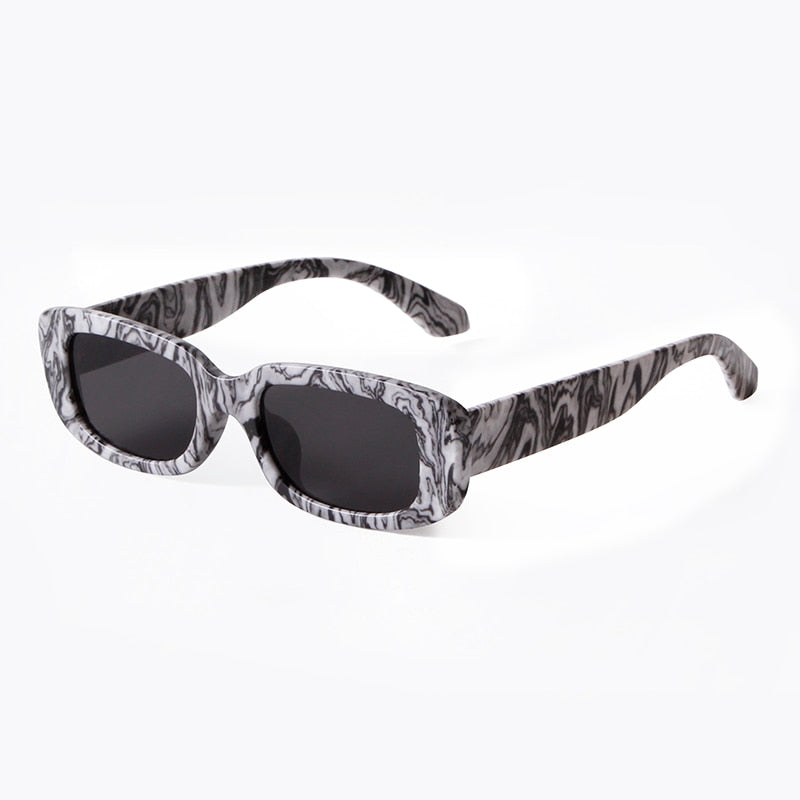 Retro Narrow Rectangle Women Sunglasses