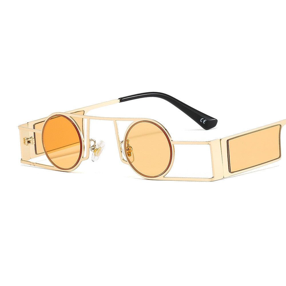 Brand Designer Round Men Sun Glasses