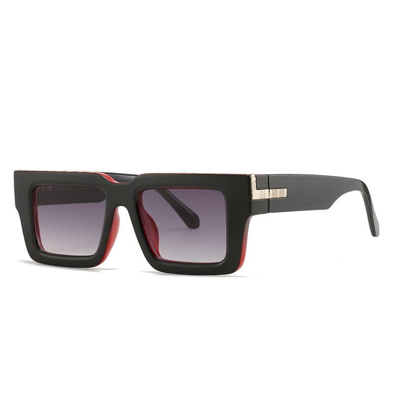 Men Colorful Rectangle Sunglasses