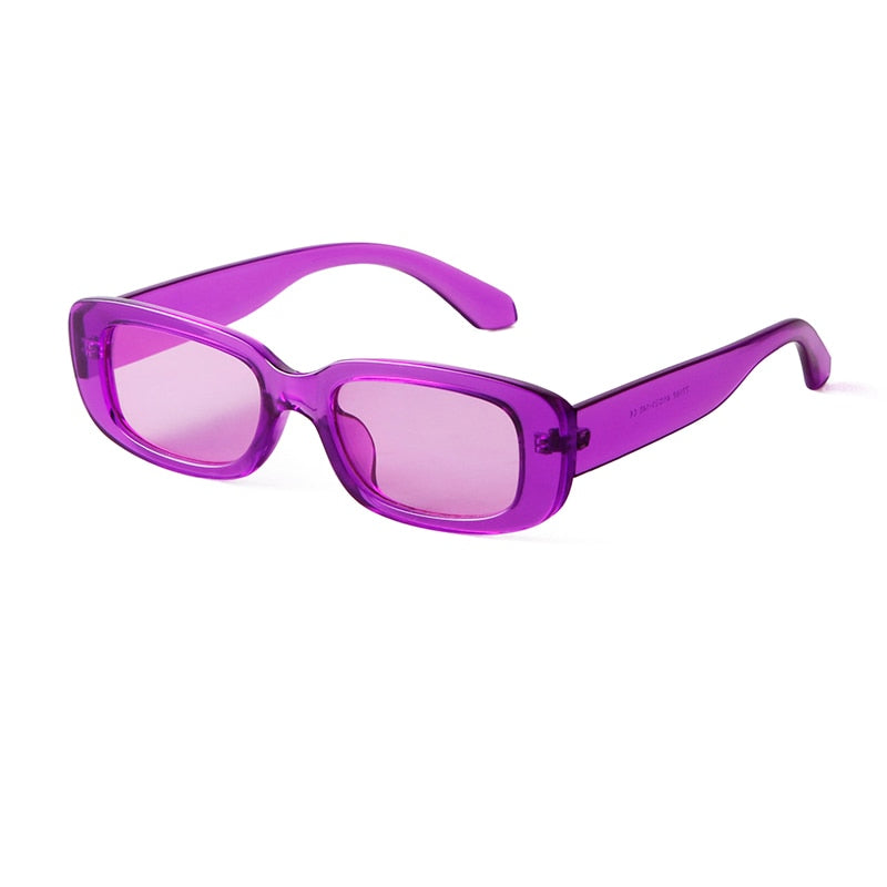Retro Narrow Rectangle Women Sunglasses