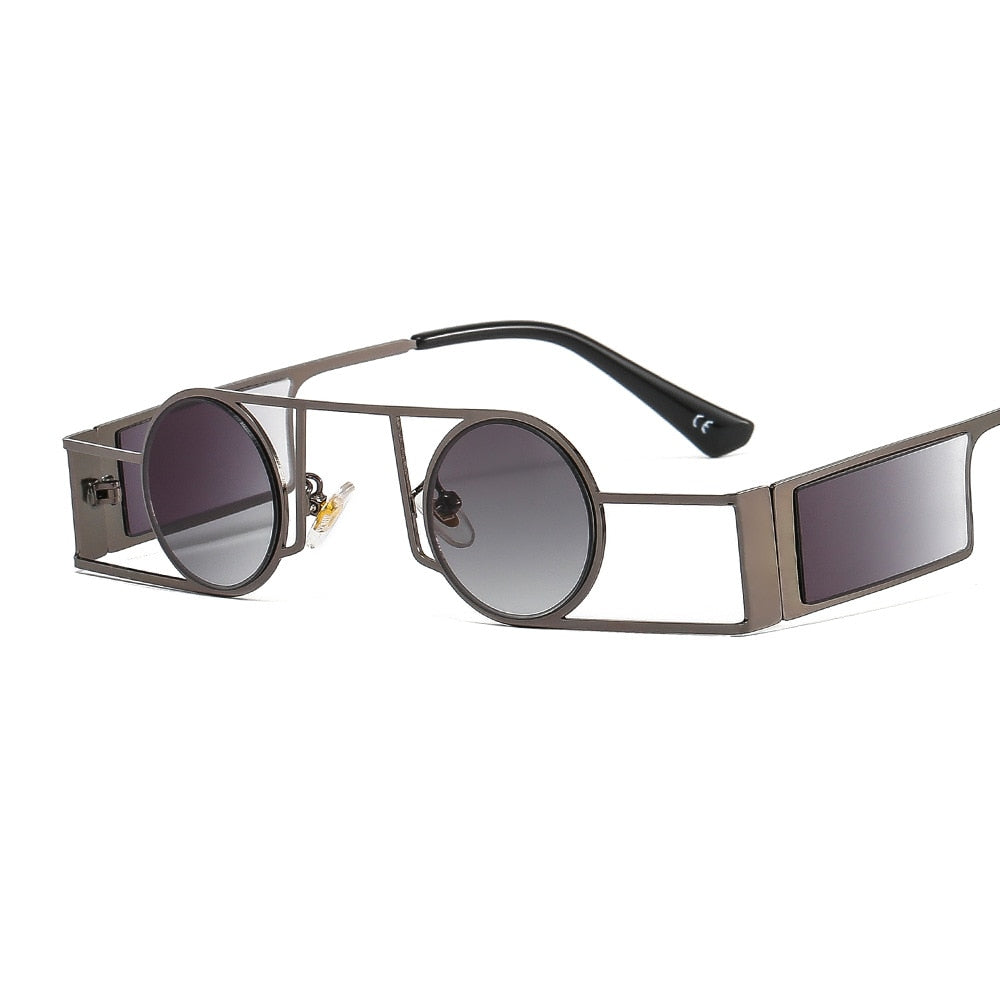 Brand Designer Round Men Sun Glasses