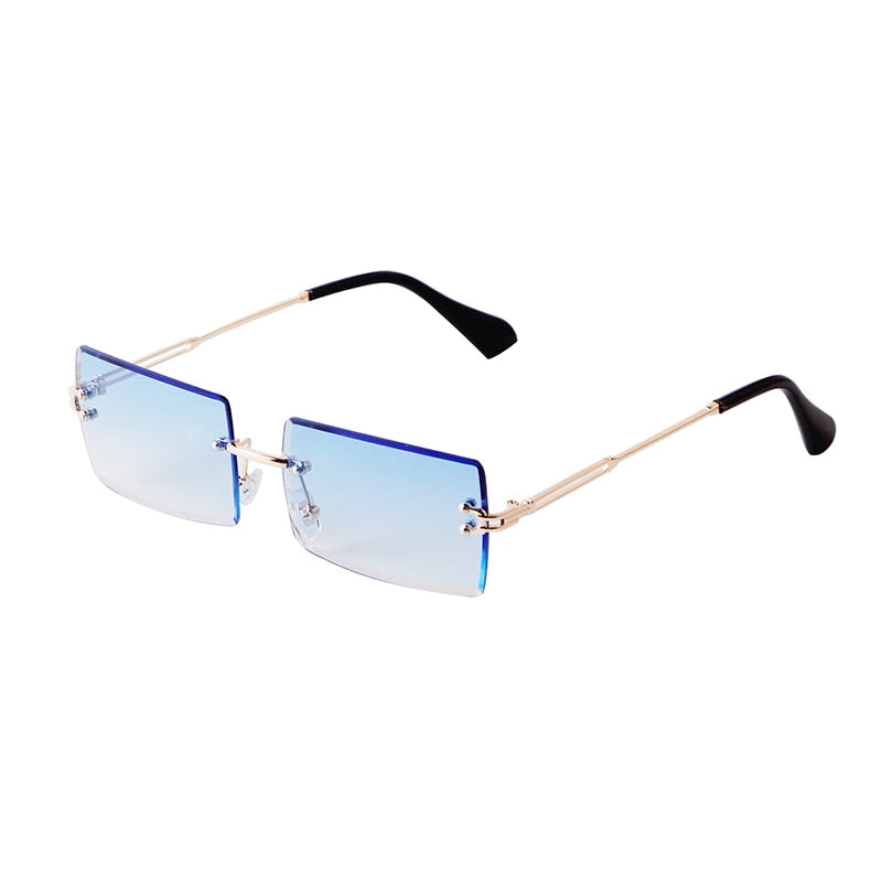 Trendy Rectangle Pink Women Sunglasses