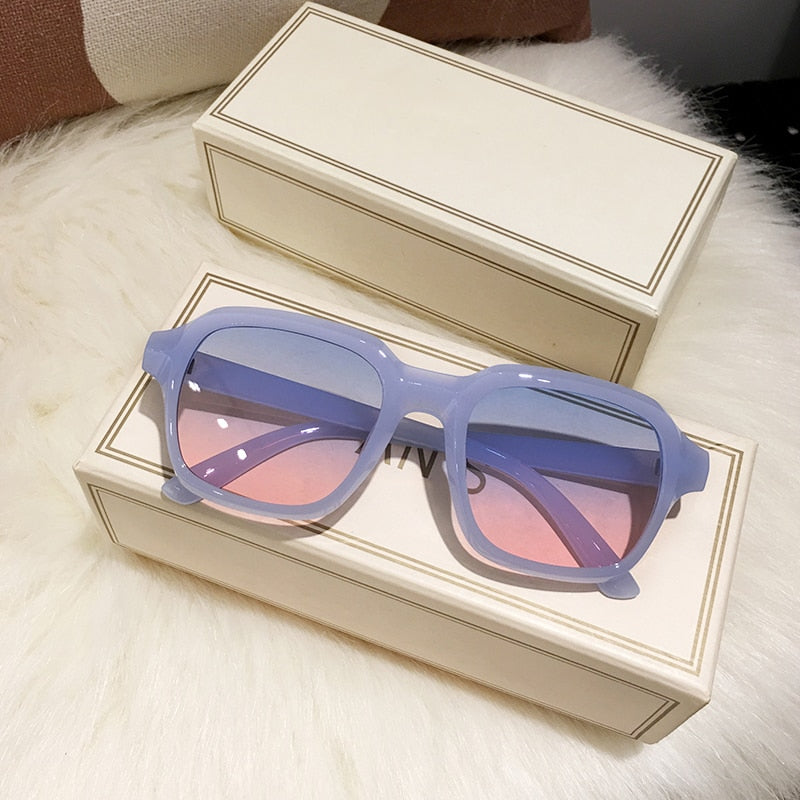 Green Square Sunglasses for Women